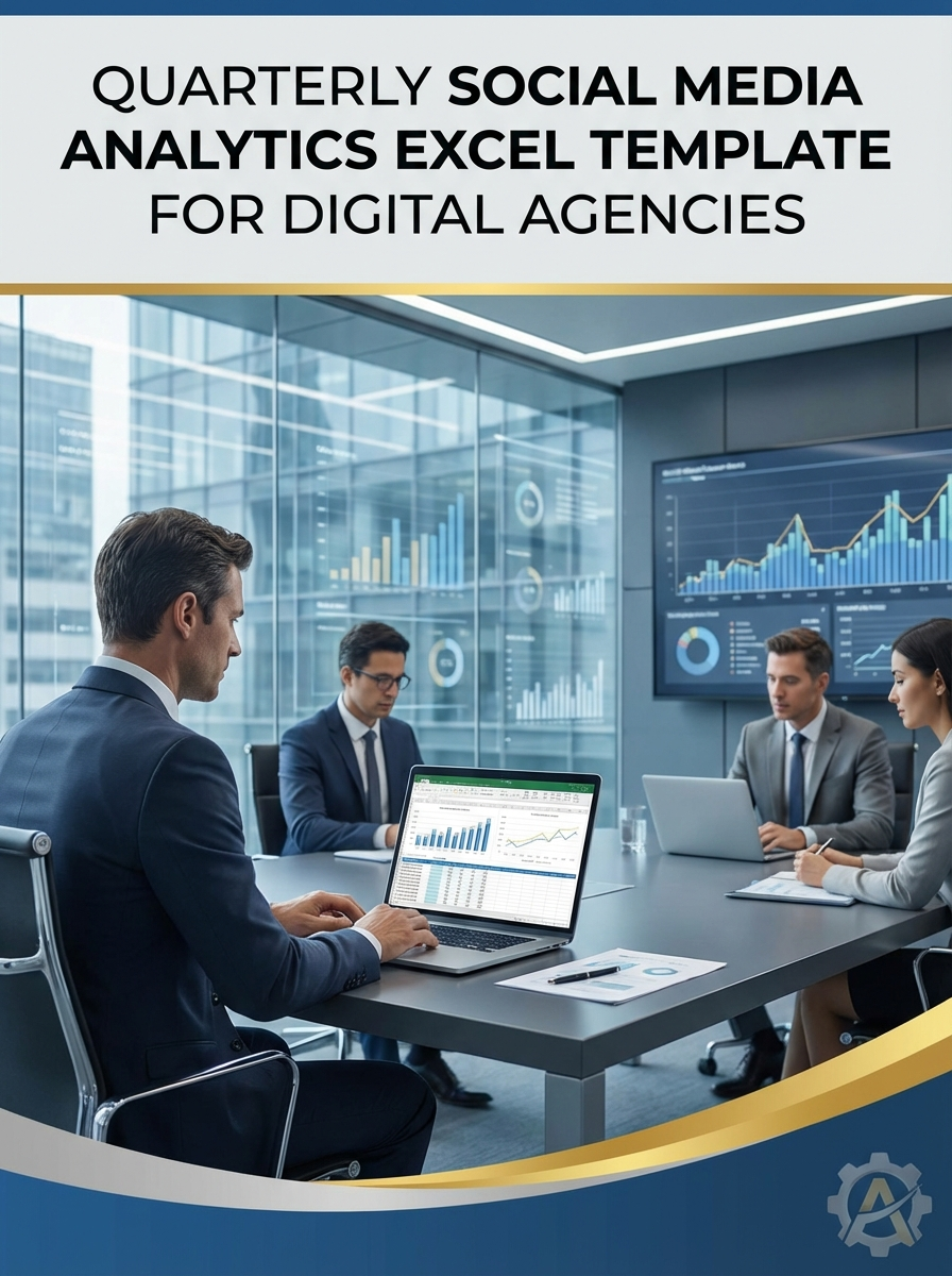 Quarterly Social Media Analytics Excel Template for Digital Agencies