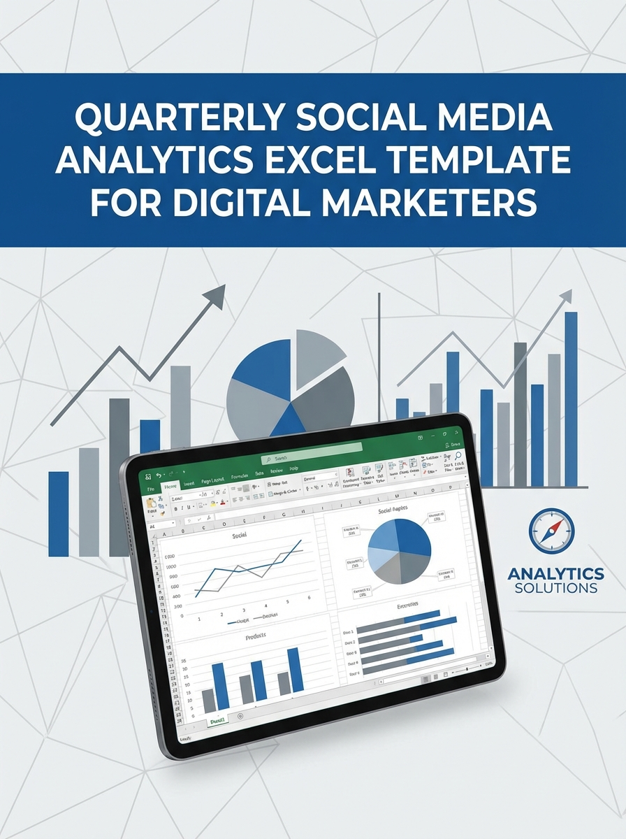 Quarterly Social Media Analytics Excel Template for Digital Marketers