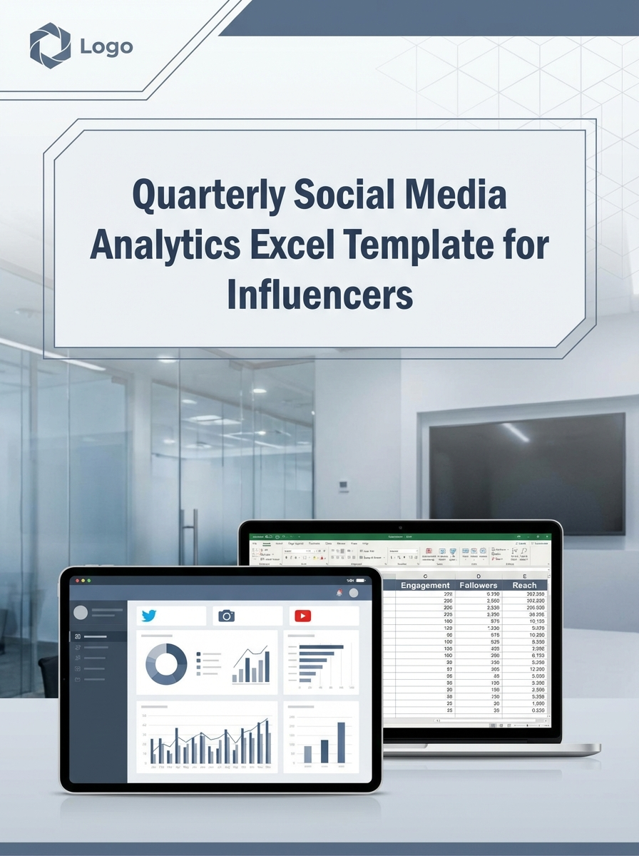 Quarterly Social Media Analytics Excel Template for Influencers