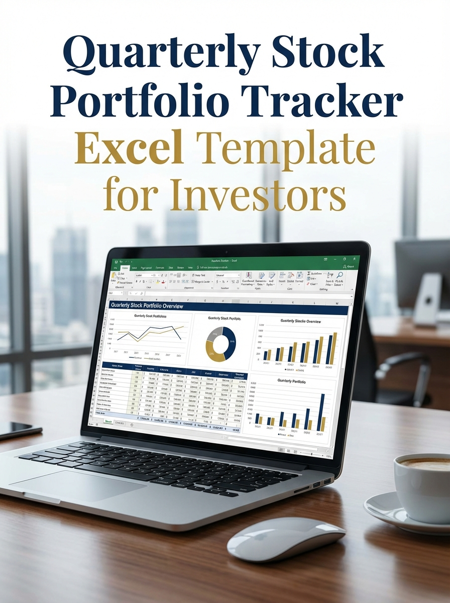 Quarterly Stock Portfolio Tracker Excel Template for Investors