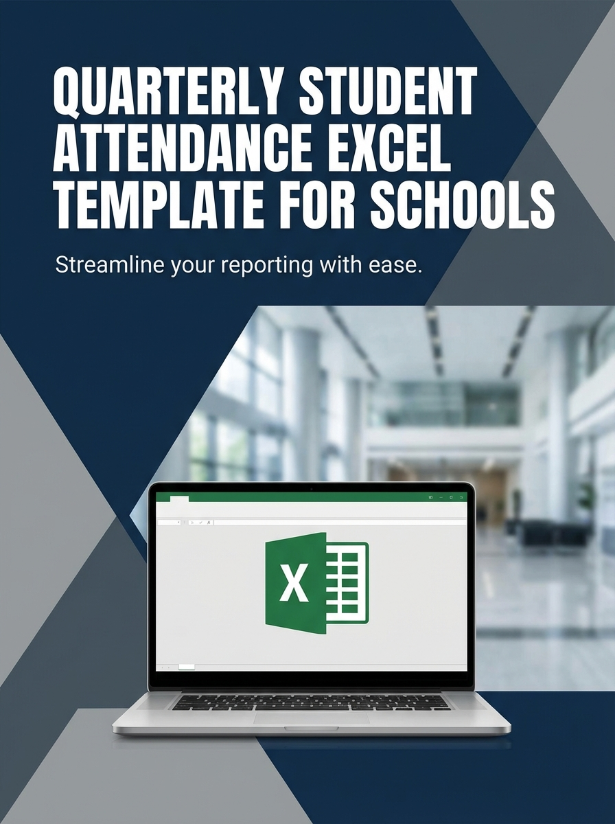 Quarterly Student Attendance Excel Template for Schools