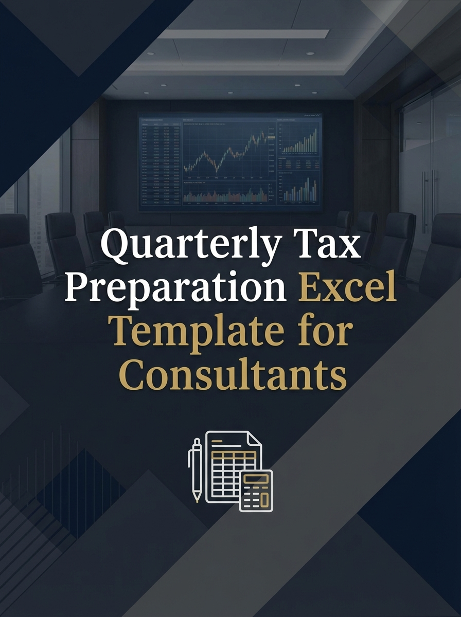 Quarterly Tax Preparation Excel Template for Consultants