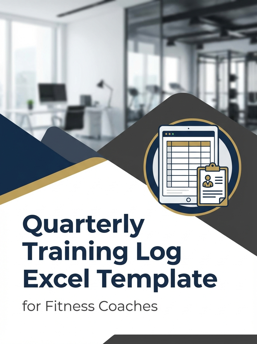 Quarterly Training Log Excel Template for Fitness Coaches