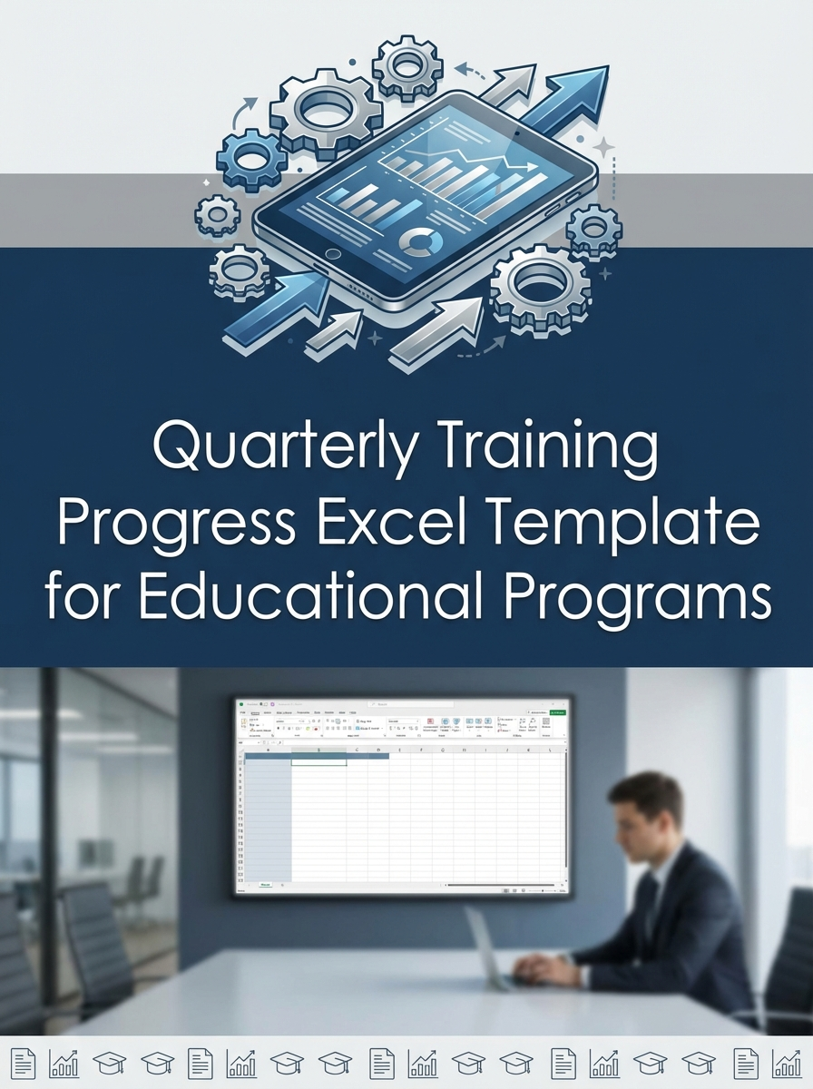 Quarterly Training Progress Excel Template for Educational Programs