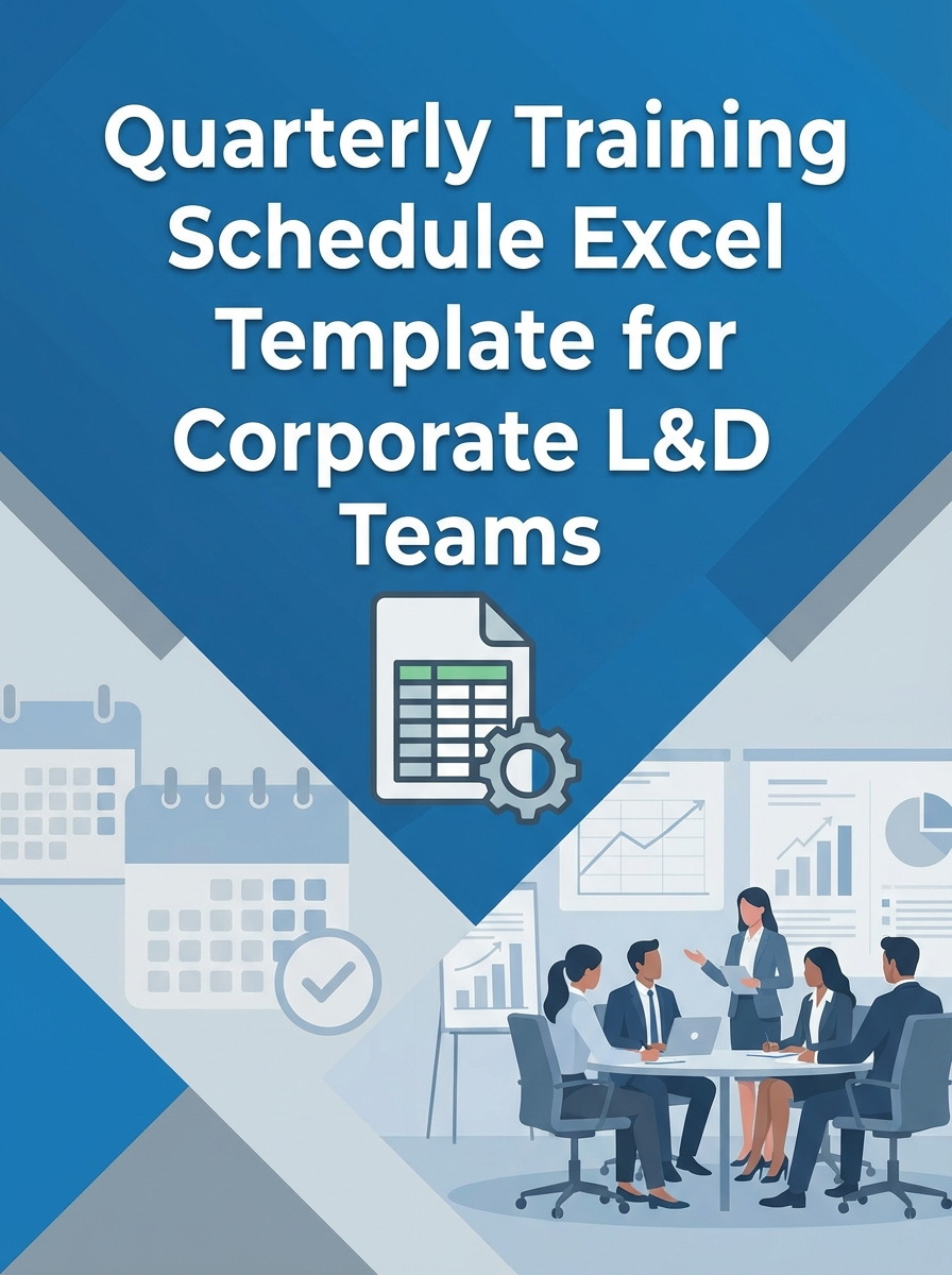 Quarterly Training Schedule Excel Template for Corporate L&D Teams