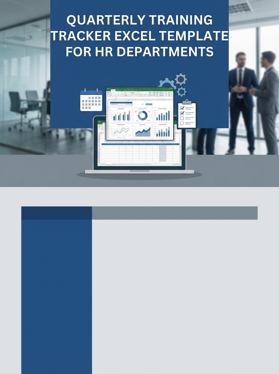 Quarterly Training Tracker Excel Template for HR Departments