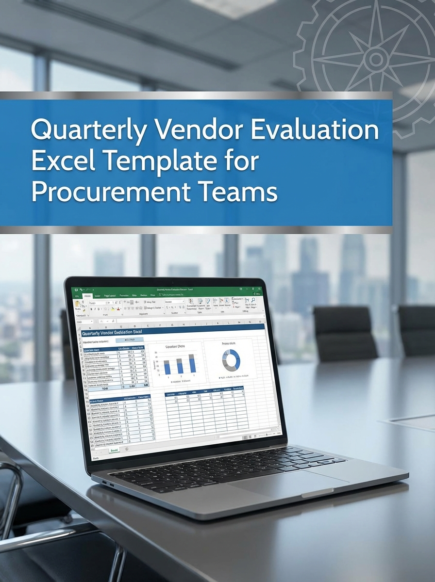 Quarterly Vendor Evaluation Excel Template for Procurement Teams