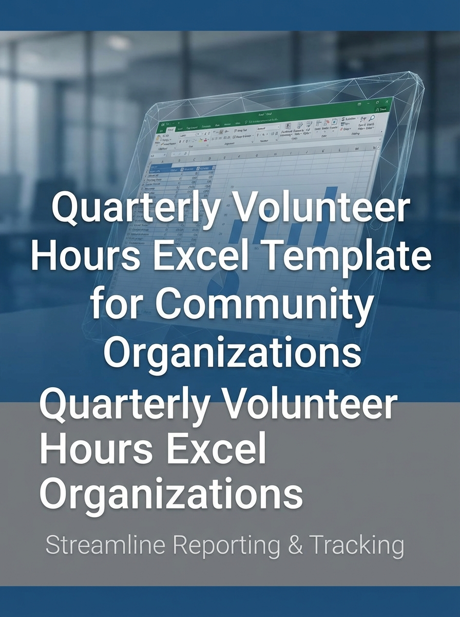 Quarterly Volunteer Hours Excel Template for Community Organizations