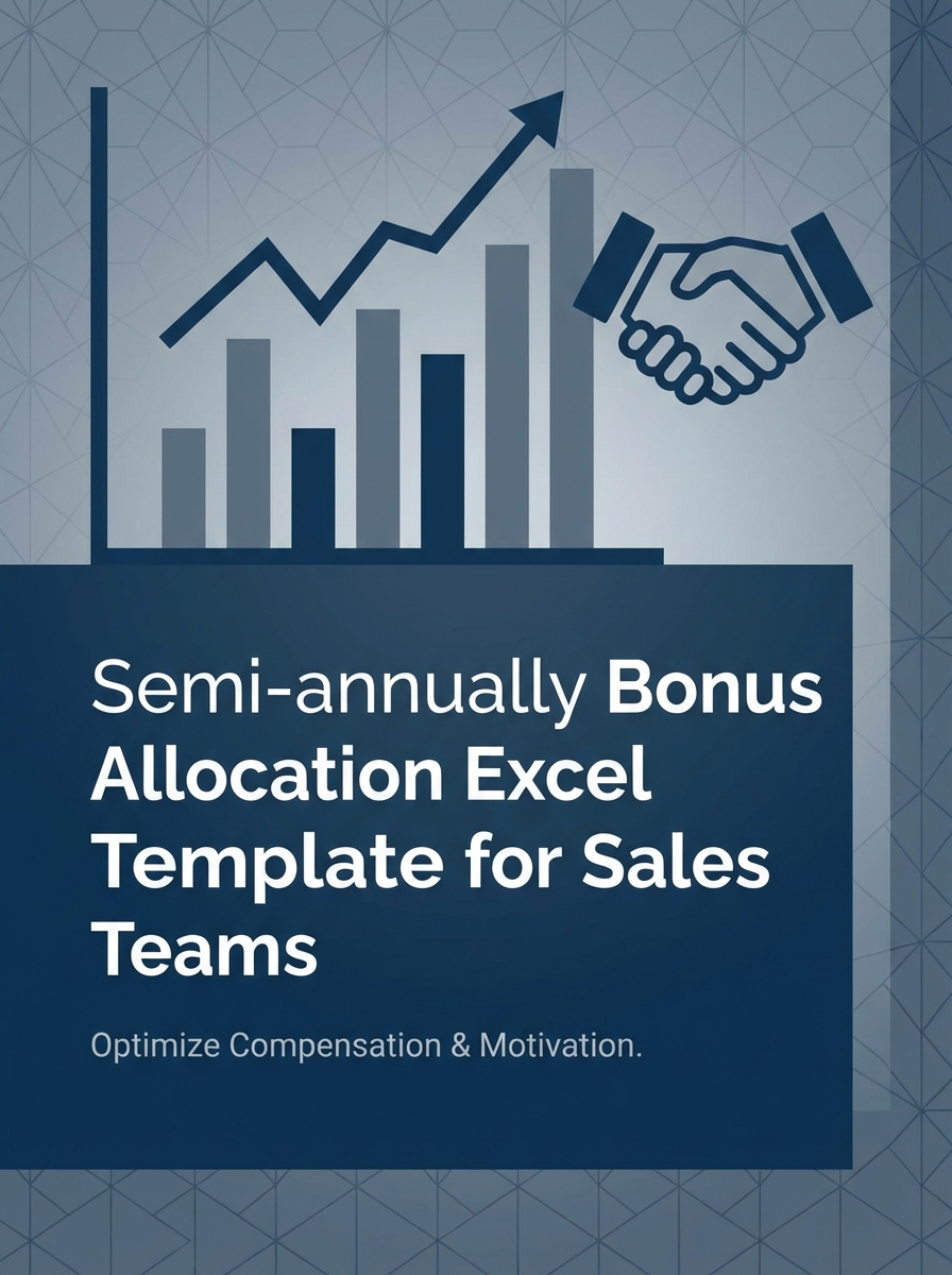 Semi-annually Bonus Allocation Excel Template for Sales Teams