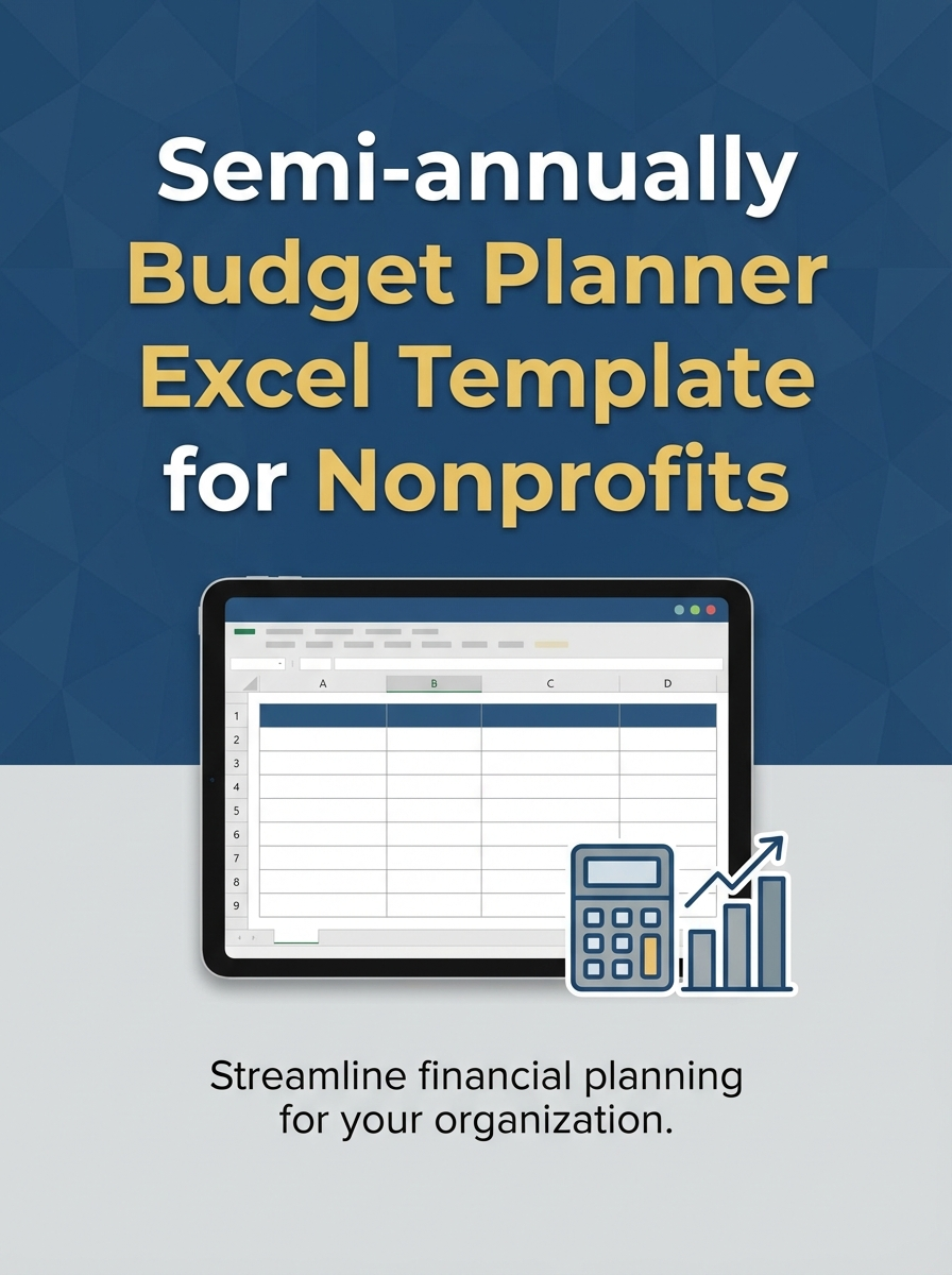 Semi-annually Budget Planner Excel Template for Nonprofits