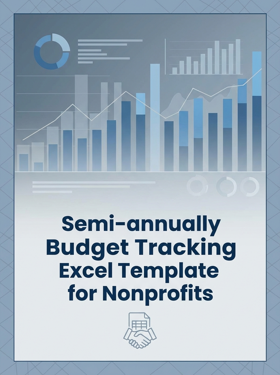 Semi-annually Budget Tracking Excel Template for Nonprofits