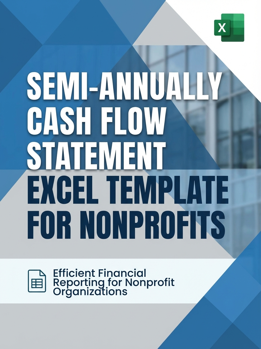 Semi-annually Cash Flow Statement Excel Template for Nonprofits