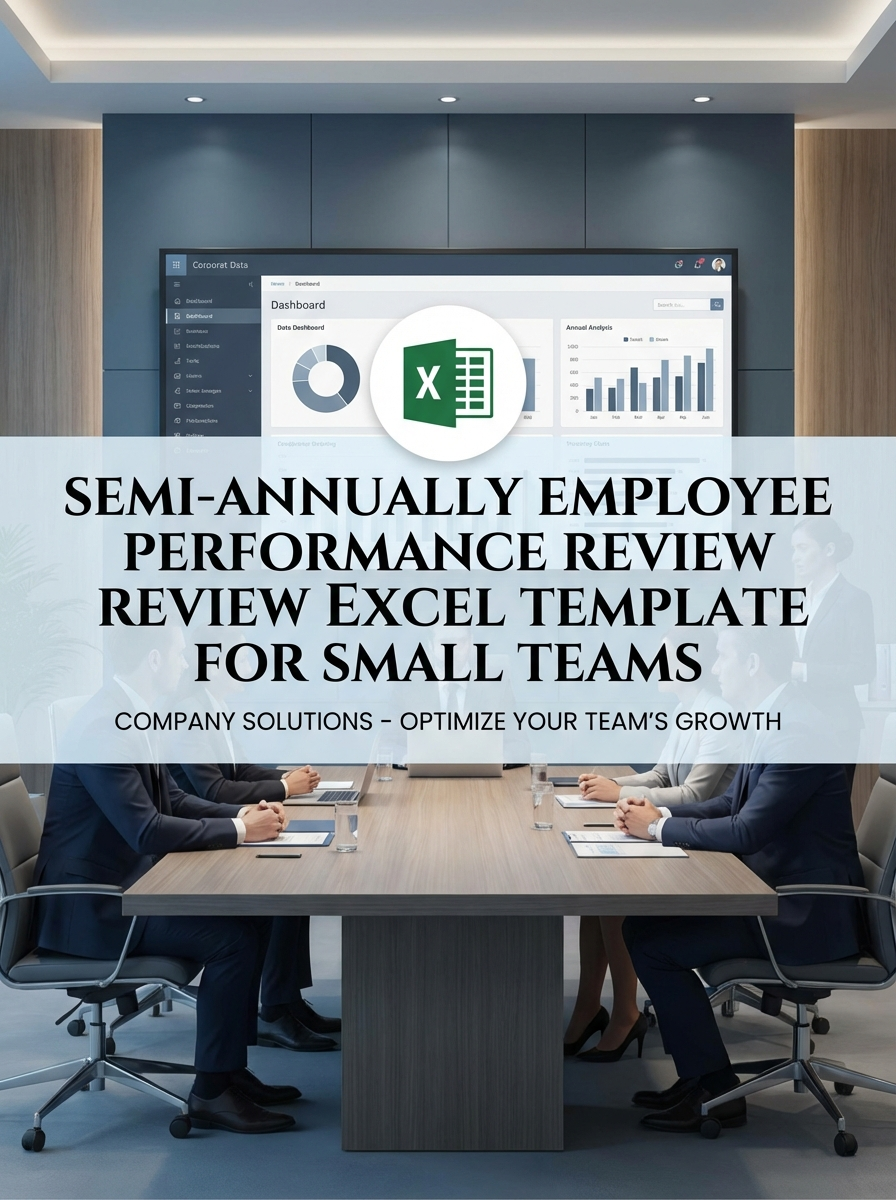 Semi-annually Employee Performance Review Excel Template for Small Teams