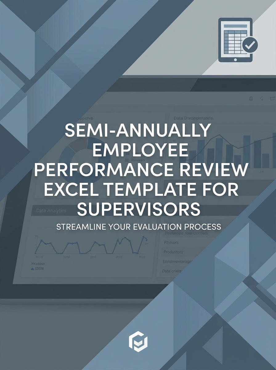 Semi-annually Employee Performance Review Excel Template for Supervisors