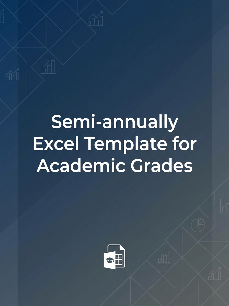 Semi-annually Excel Template for Academic Grades