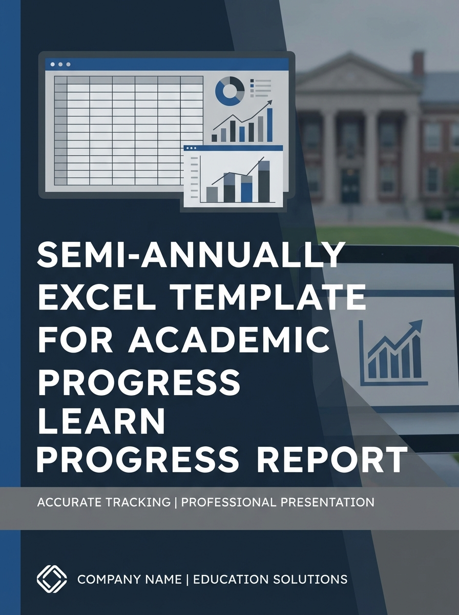 Semi-annually Excel Template for Academic Progress Report