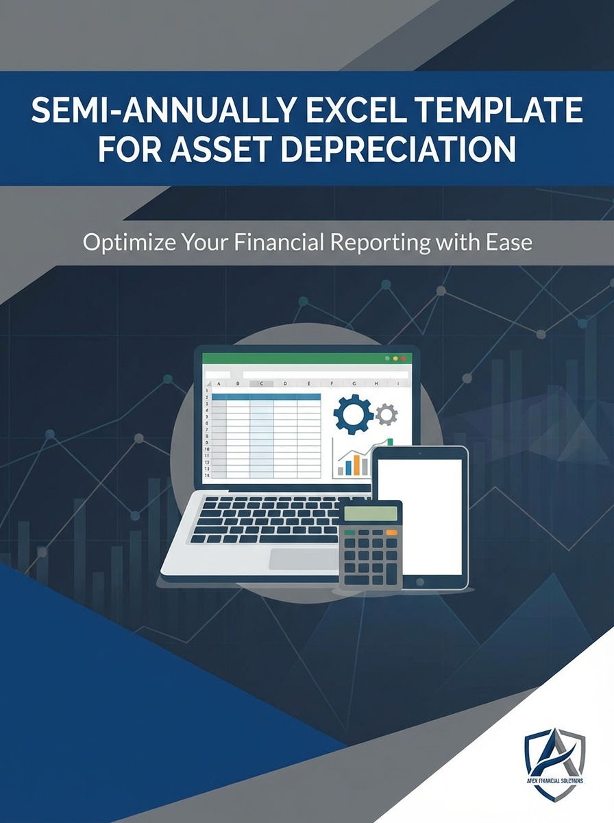 Semi-annually Excel Template for Asset Depreciation