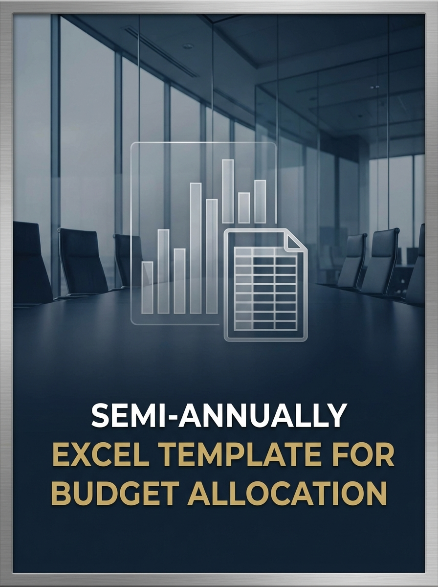 Semi-annually Excel Template for Budget Allocation