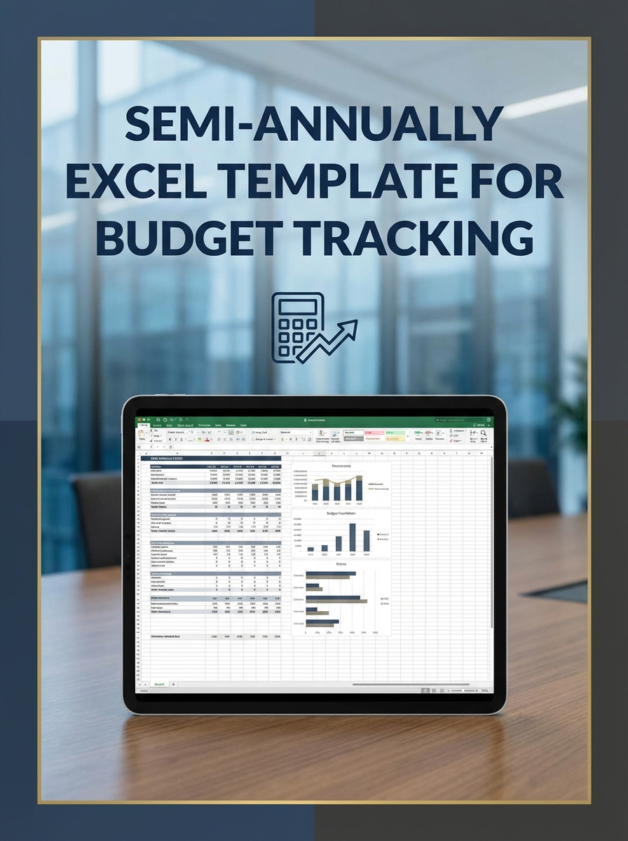 Semi-annually Excel Template for Budget Tracking