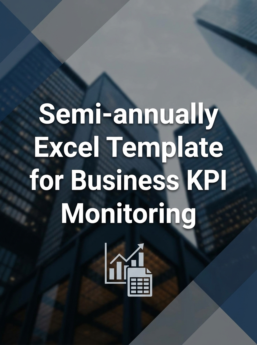 Semi-annually Excel Template for Business KPI Monitoring