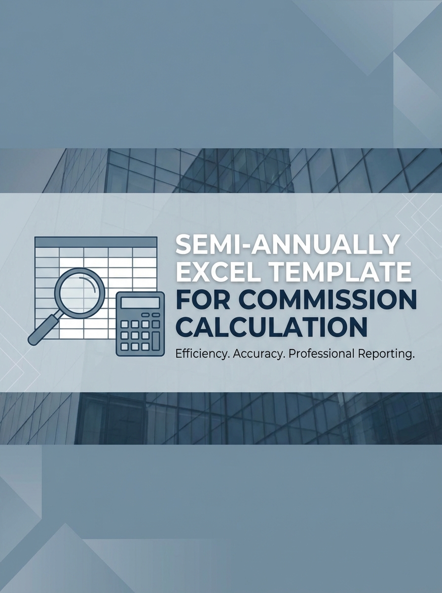 Semi-annually Excel Template for Commission Calculation