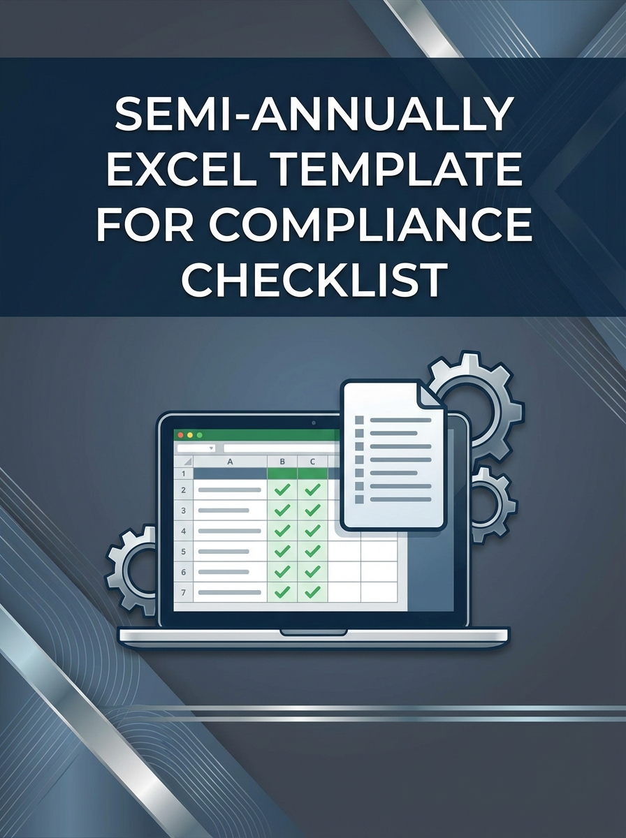 Semi-annually Excel Template for Compliance Checklist