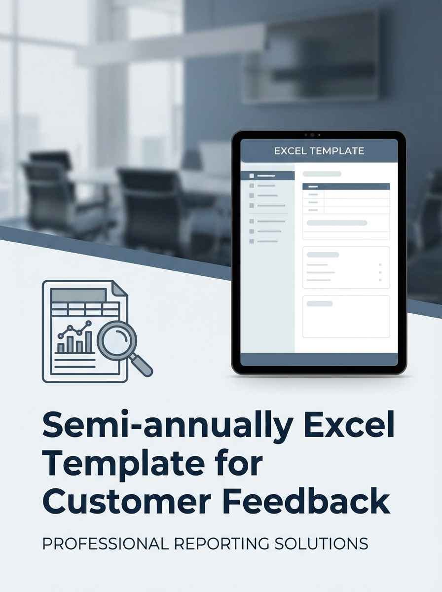 Semi-annually Excel Template for Customer Feedback