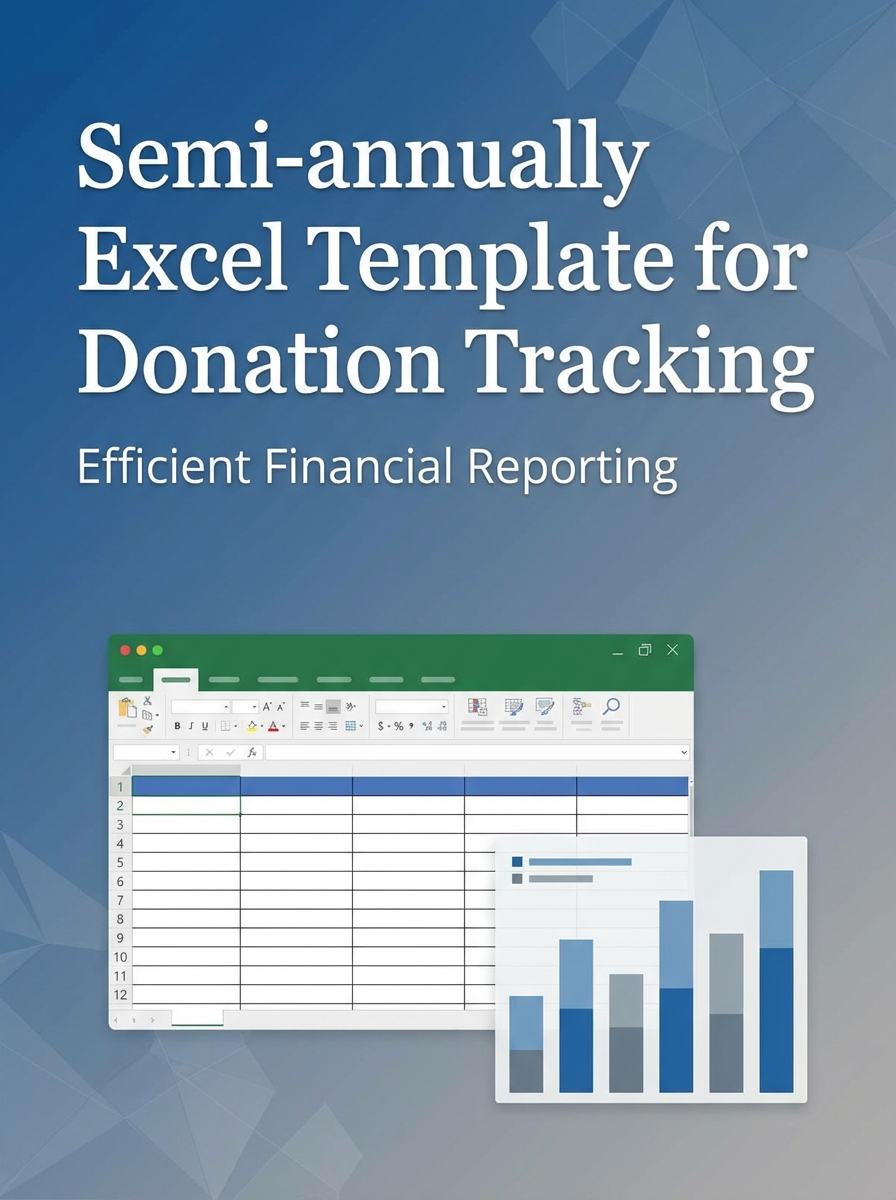 Semi-annually Excel Template for Donation Tracking