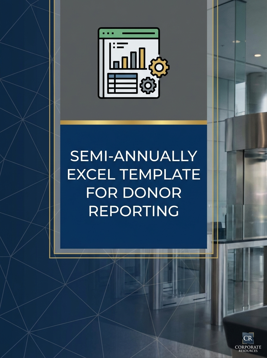 Semi-annually Excel Template for Donor Reporting