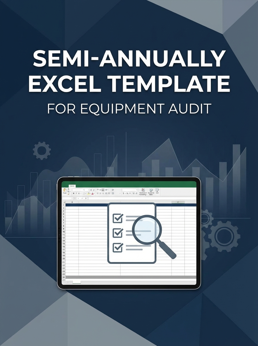 Semi-annually Excel Template for Equipment Audit