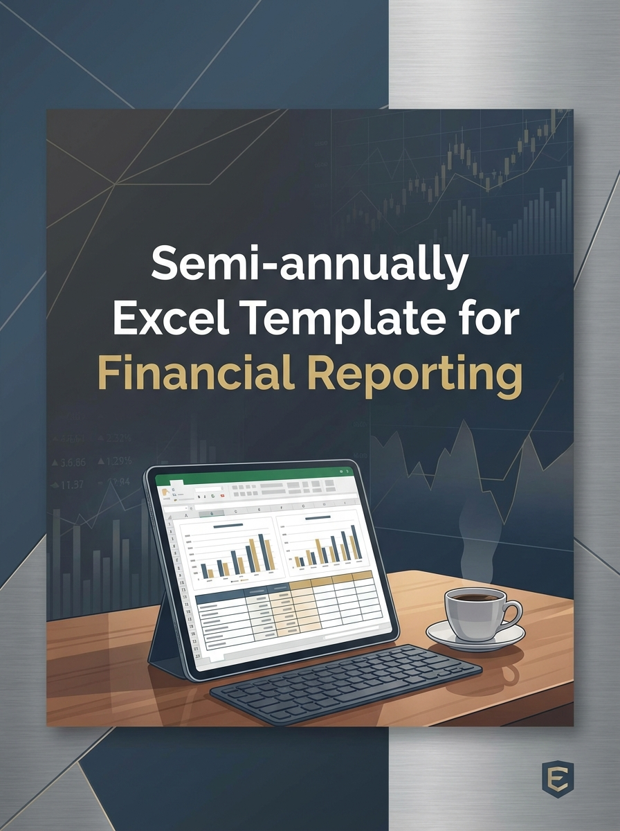 Semi-annually Excel Template for Financial Reporting