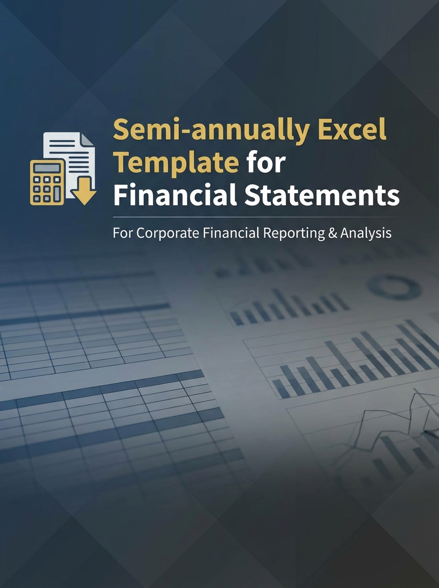 Semi-annually Excel Template for Financial Statements
