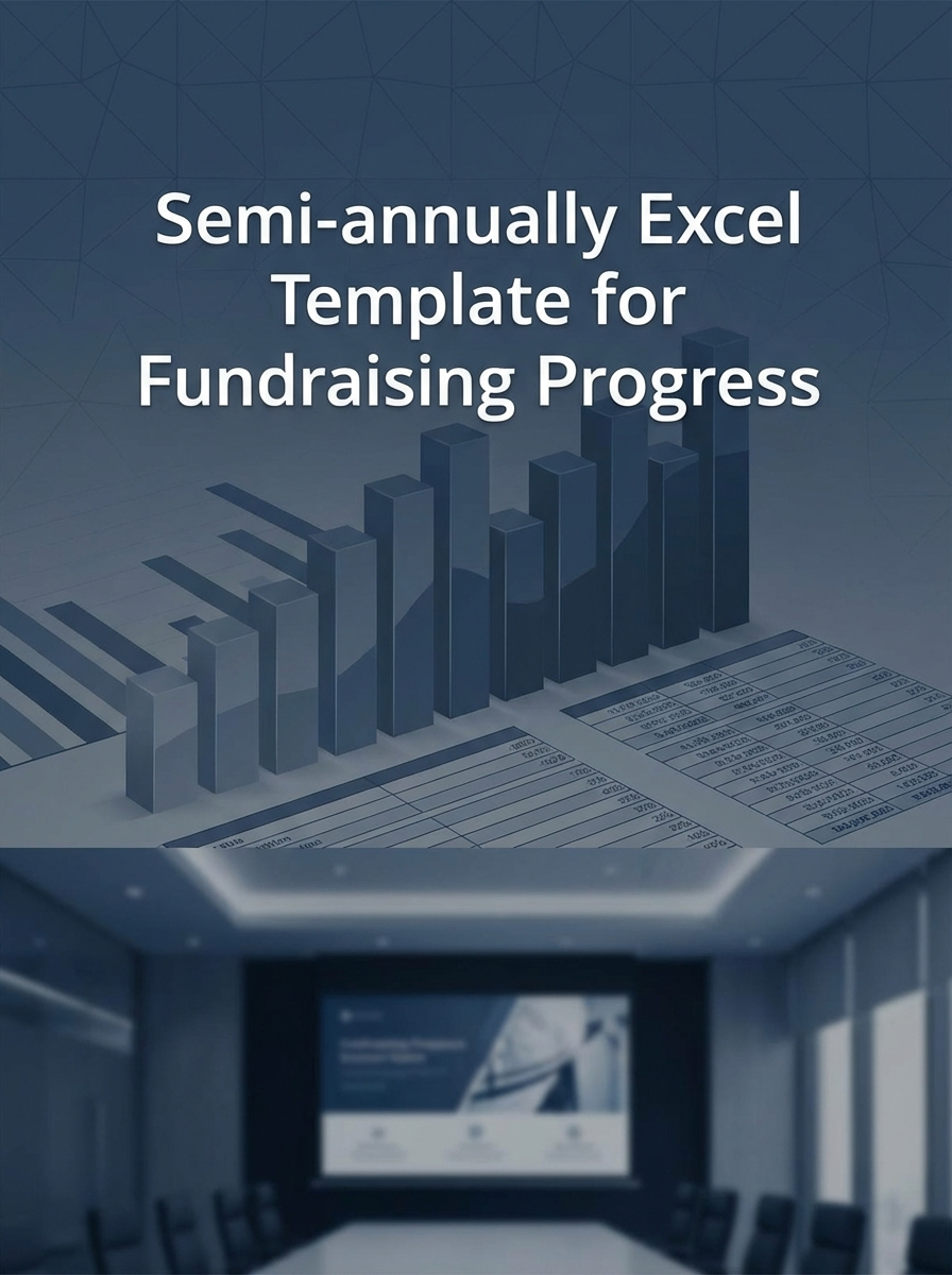 Semi-annually Excel Template for Fundraising Progress