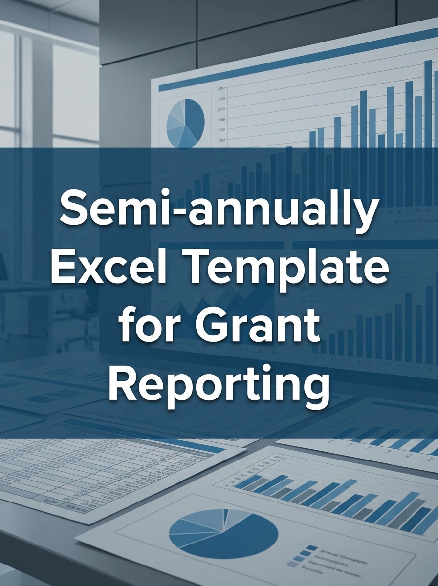 Semi-annually Excel Template for Grant Reporting