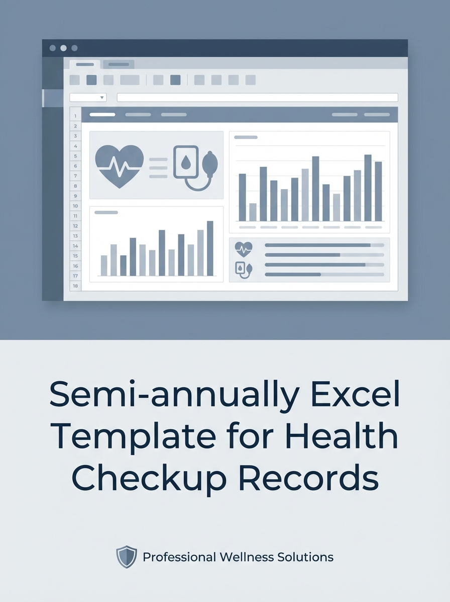 Semi-annually Excel Template for Health Checkup Records