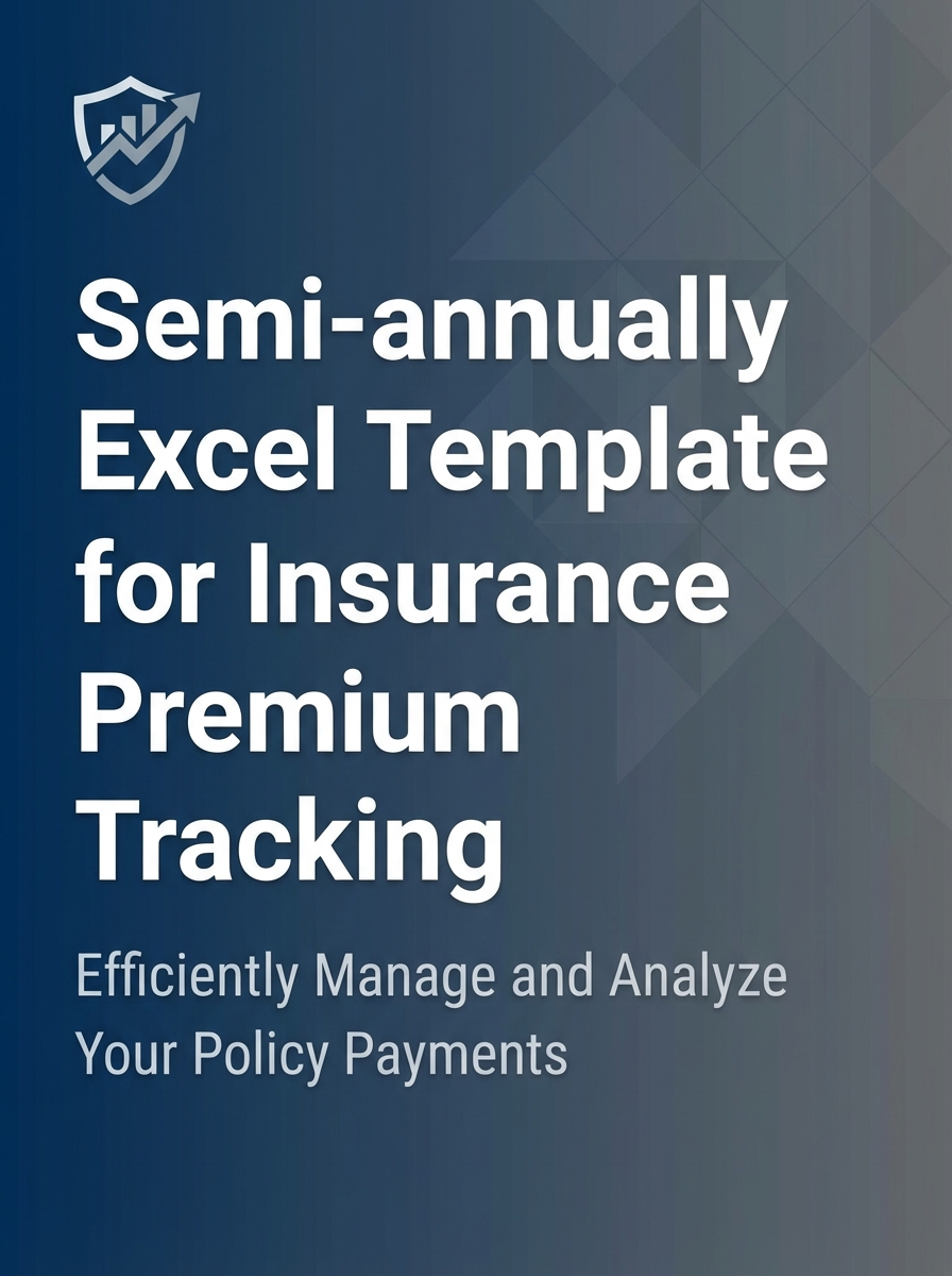 Semi-annually Excel Template for Insurance Premium Tracking
