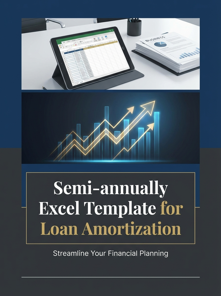 Semi-annually Excel Template for Loan Amortization