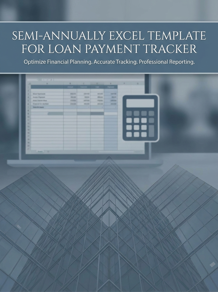 Semi-annually Excel Template for Loan Payment Tracker