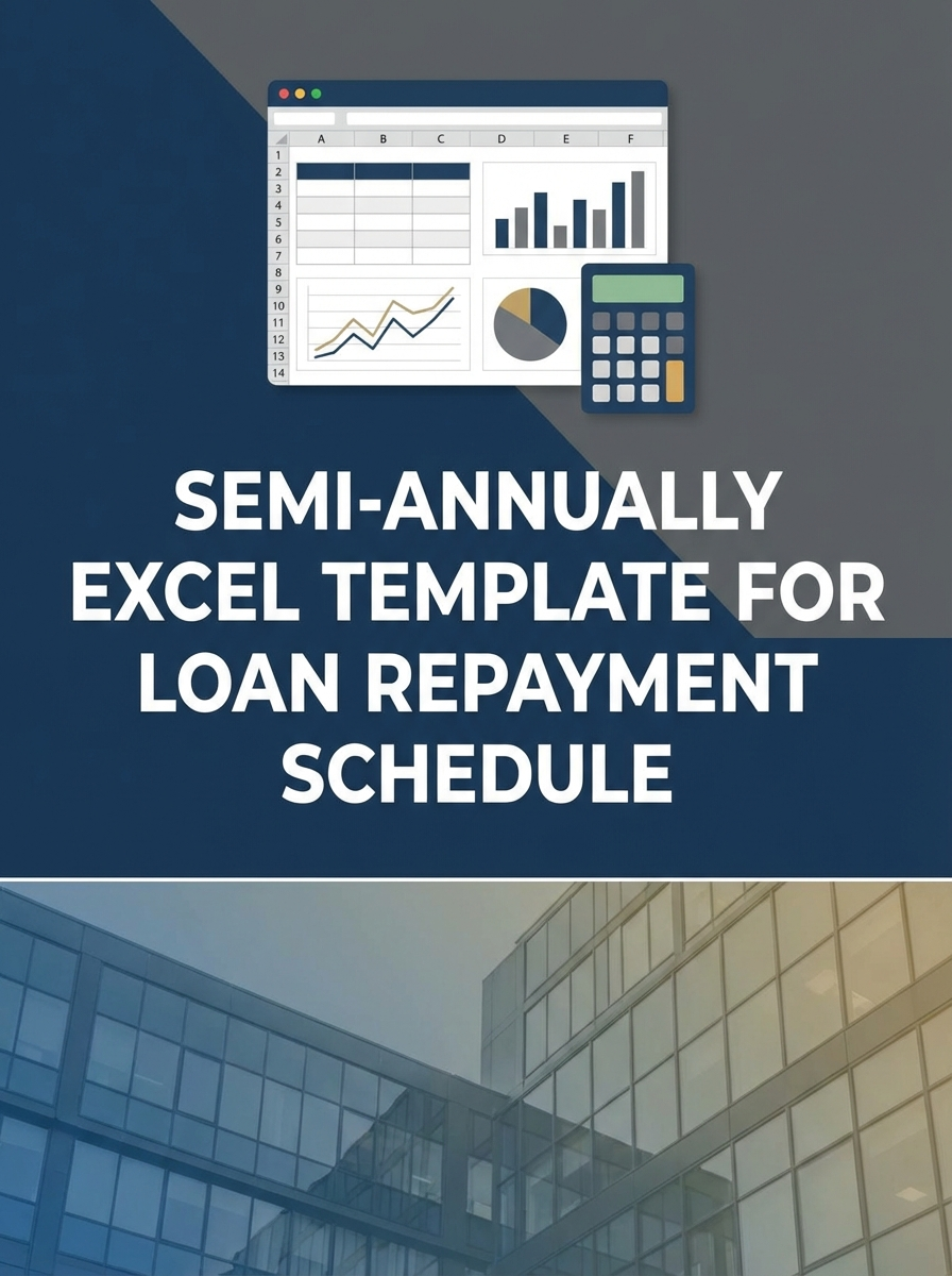 Semi-annually Excel Template for Loan Repayment Schedule