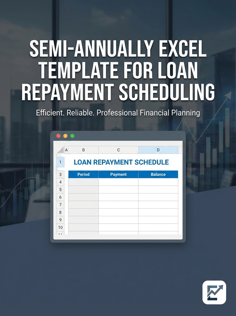 Semi-annually Excel Template for Loan Repayment Scheduling
