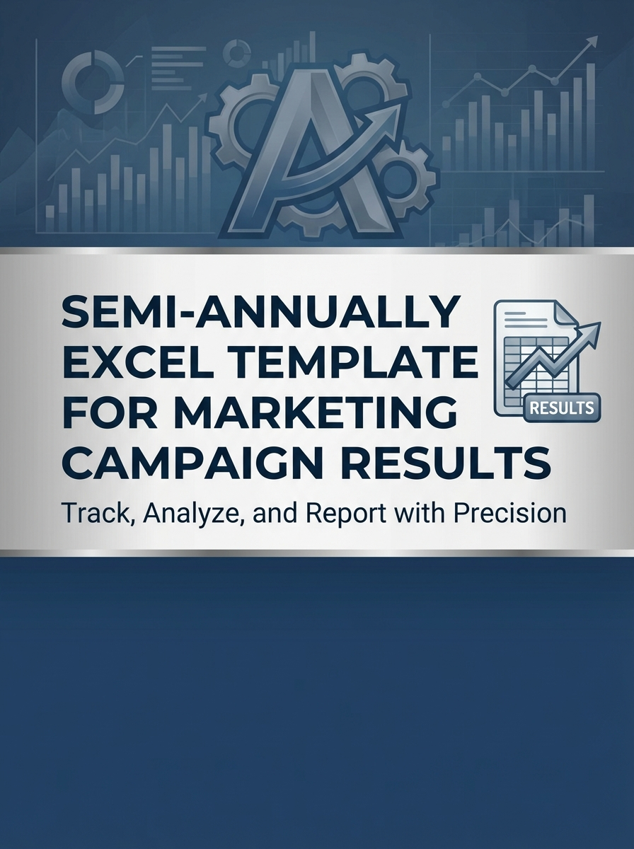 Semi-annually Excel Template for Marketing Campaign Results