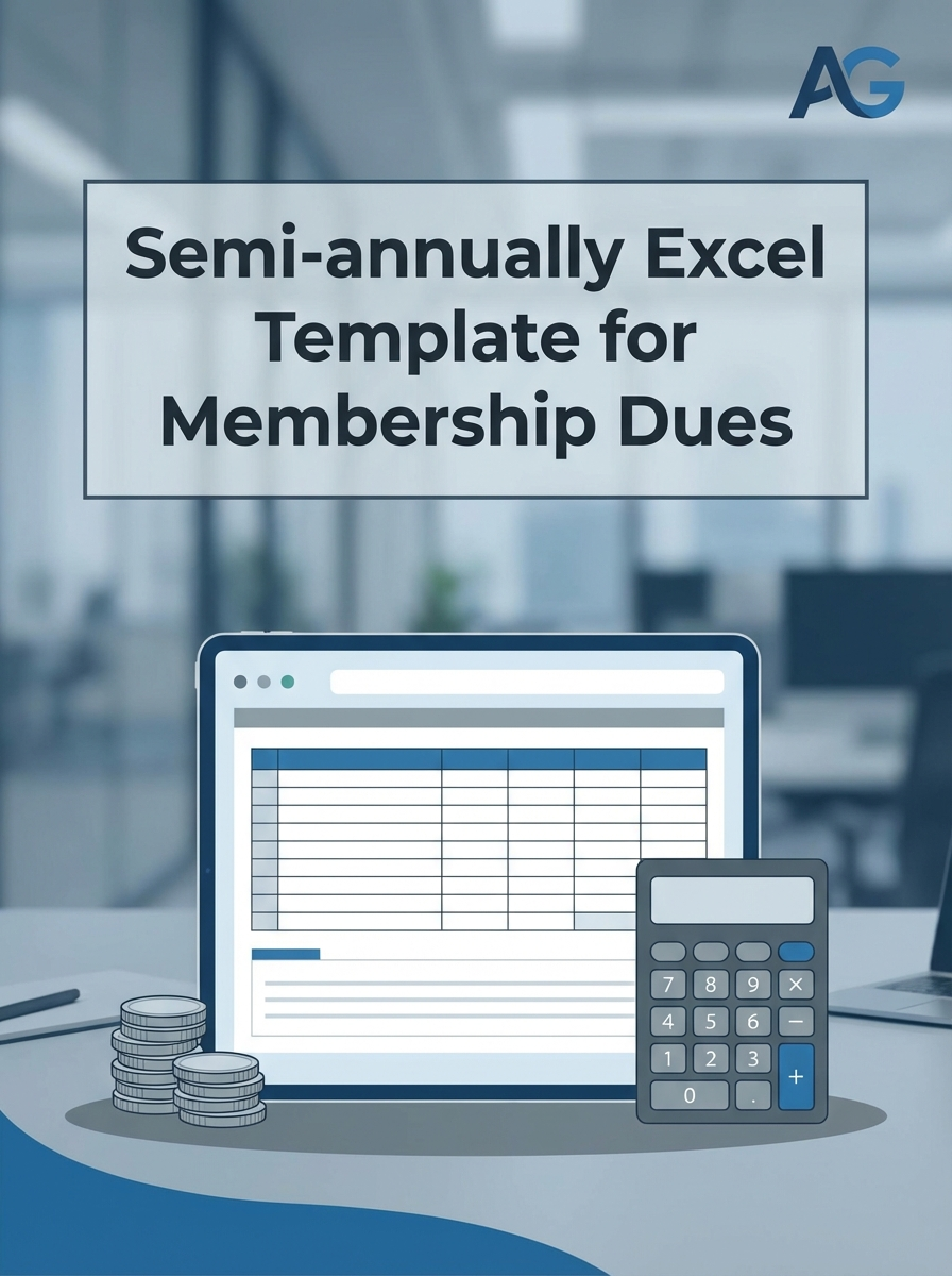 Semi-annually Excel Template for Membership Dues