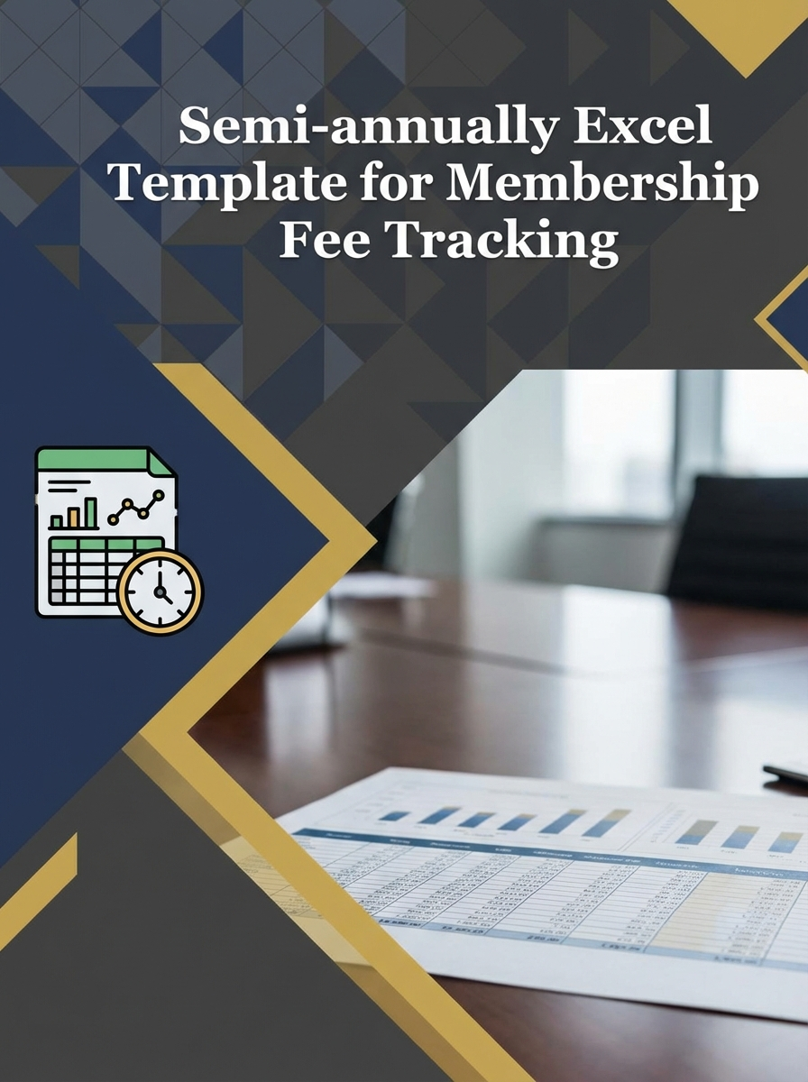 Semi-annually Excel Template for Membership Fee Tracking