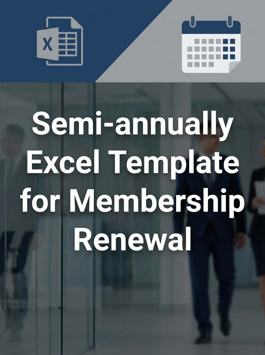 Semi-annually Excel Template for Membership Renewal