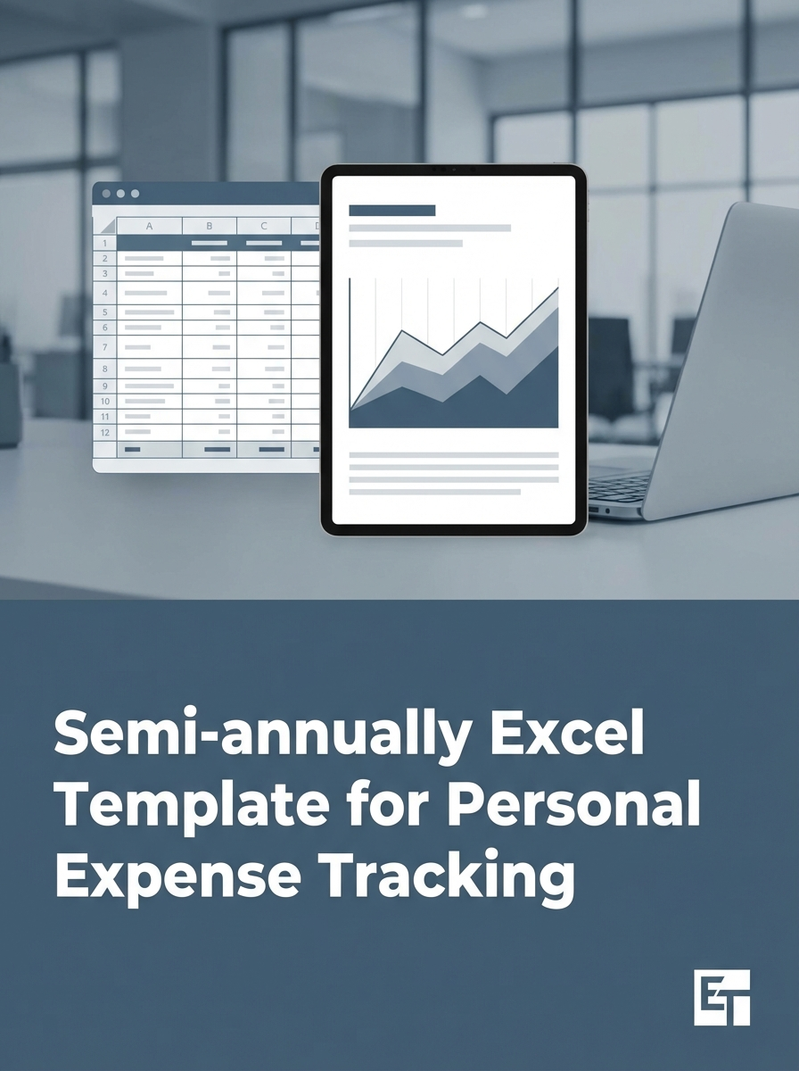 Semi-annually Excel Template for Personal Expense Tracking