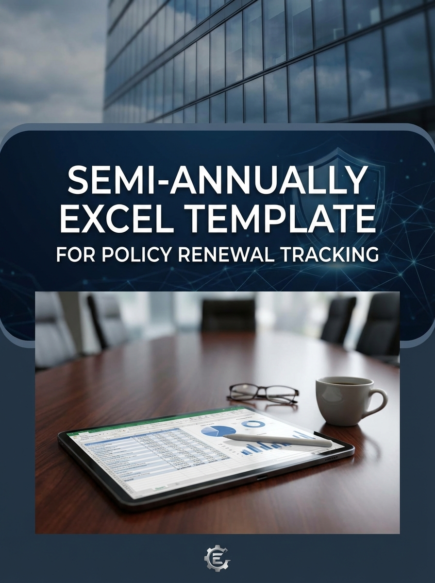 Semi-annually Excel Template for Policy Renewal Tracking