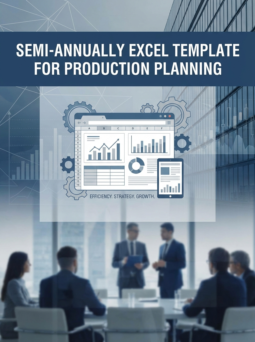 Semi-annually Excel Template for Production Planning