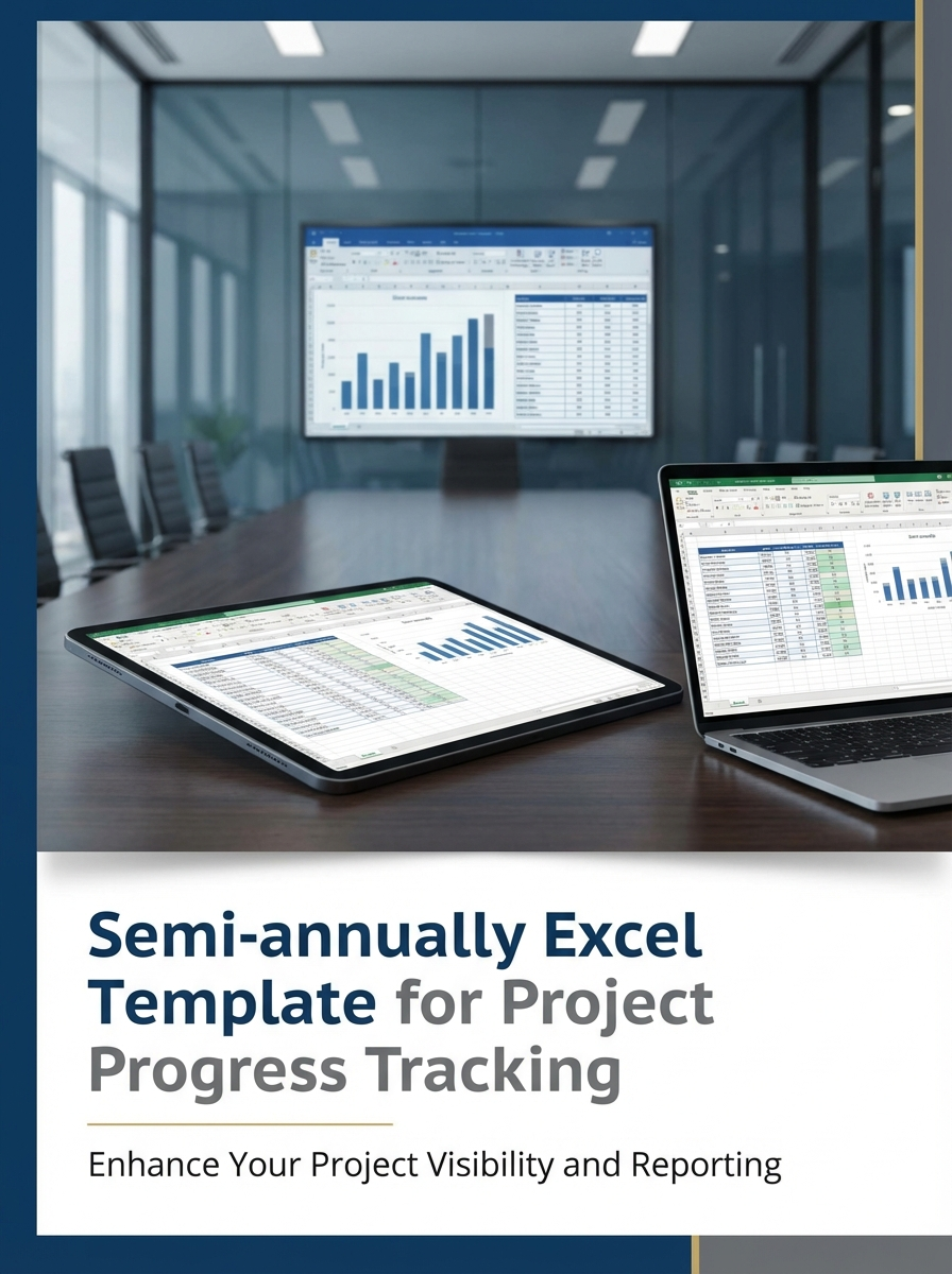 Semi-annually Excel Template for Project Progress Tracking