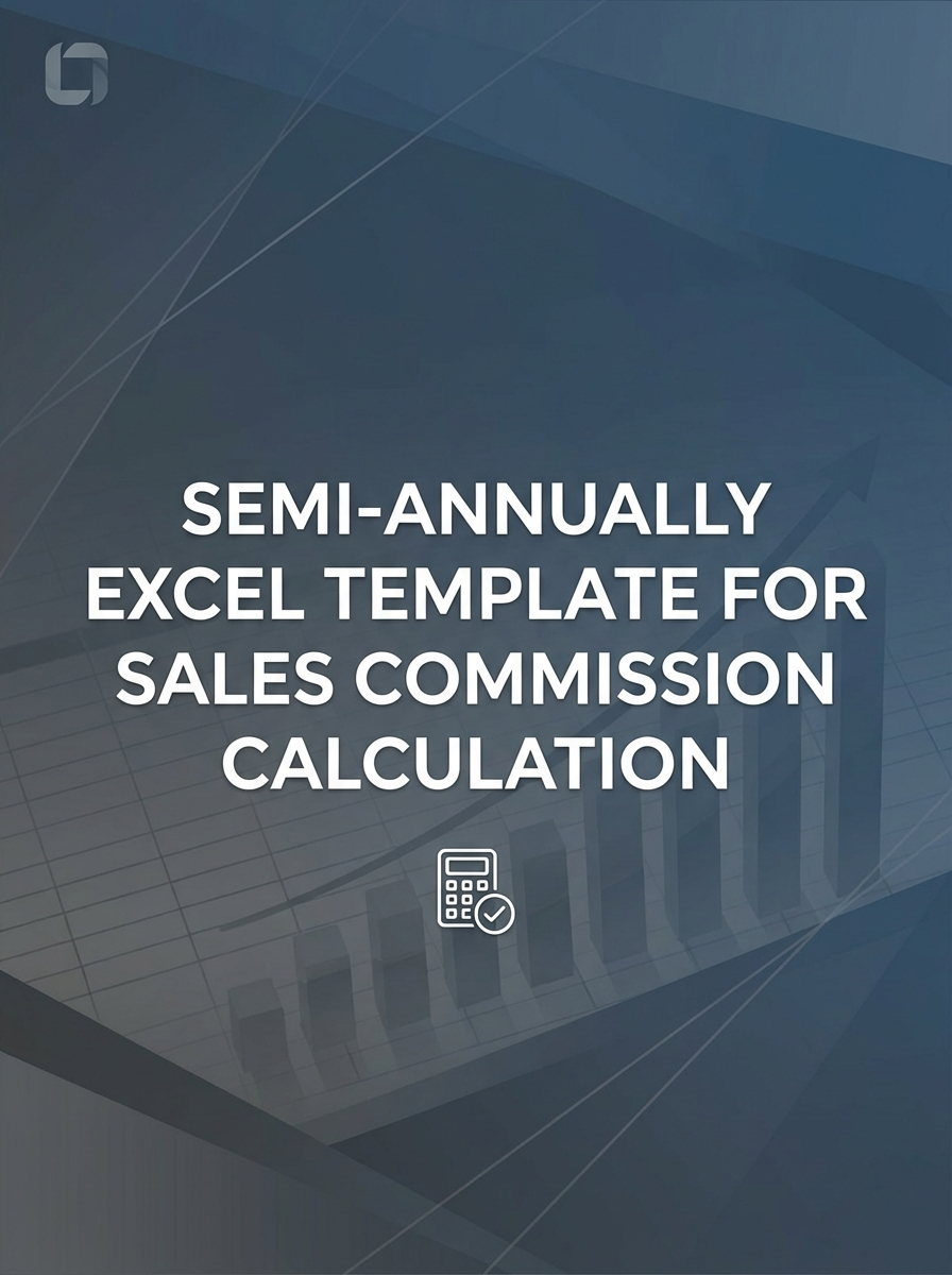 Semi-annually Excel Template for Sales Commission Calculation