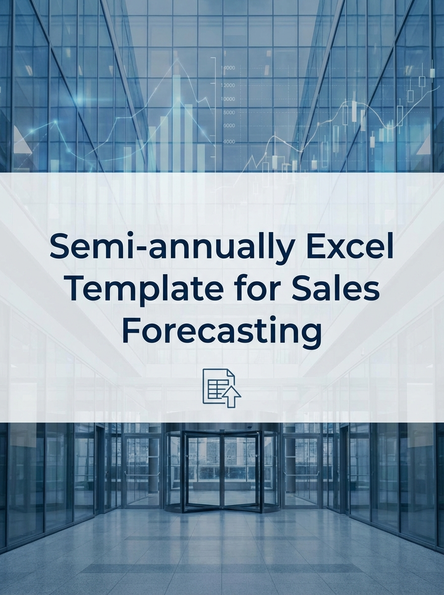 Semi-annually Excel Template for Sales Forecasting